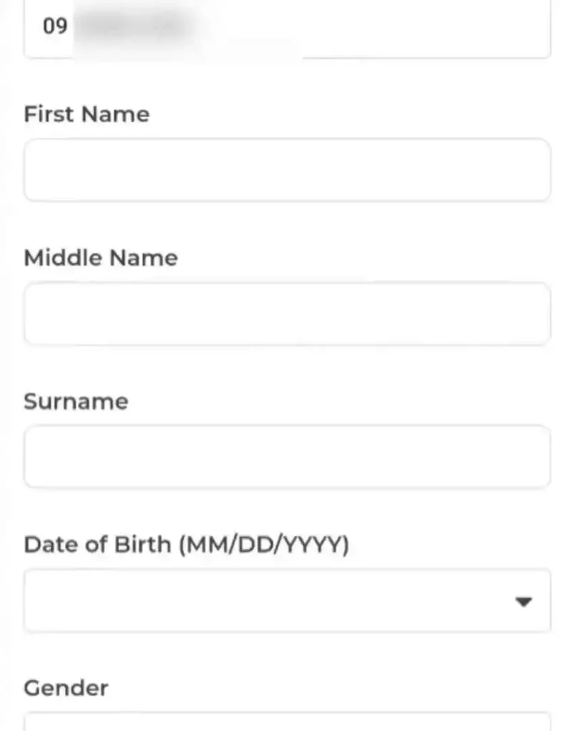 Now enter Your Details Like “First Name, Middle Name, Surname, 