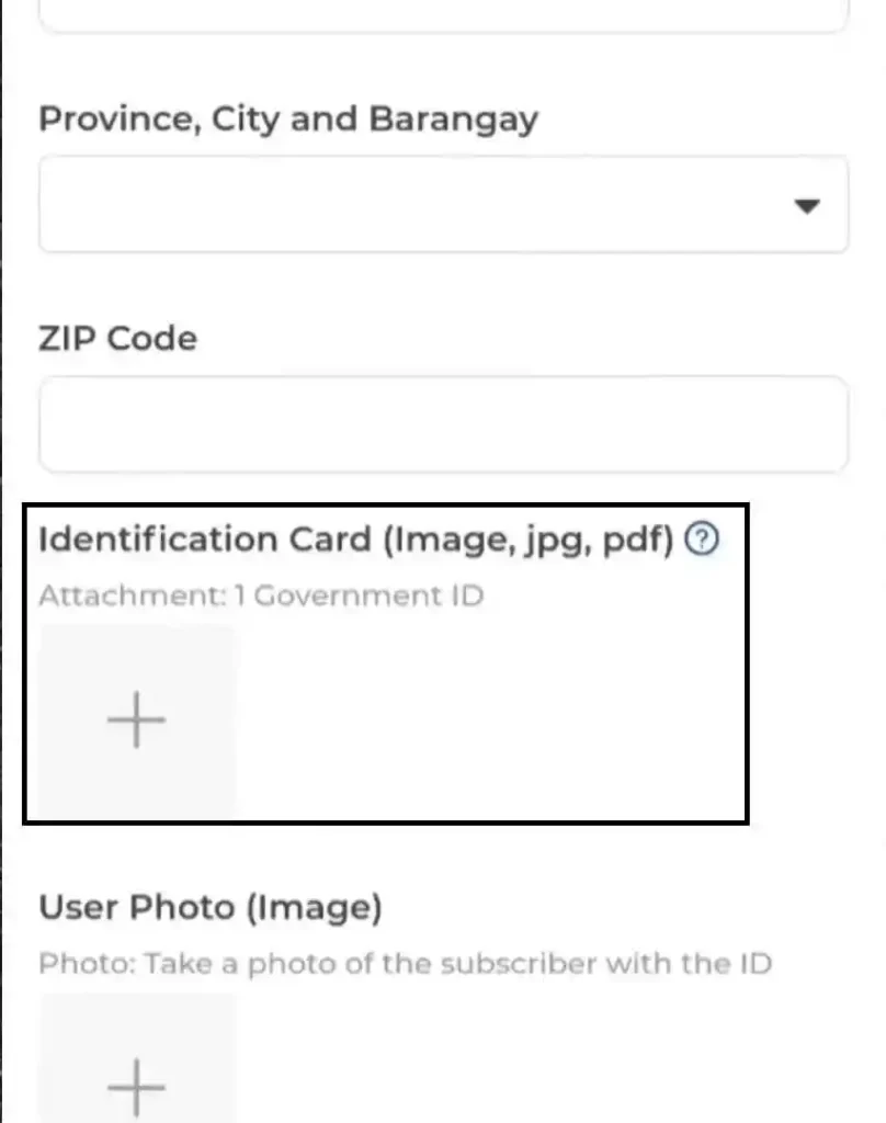 Upload your identification Card