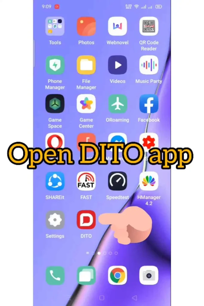 Open the DITO App