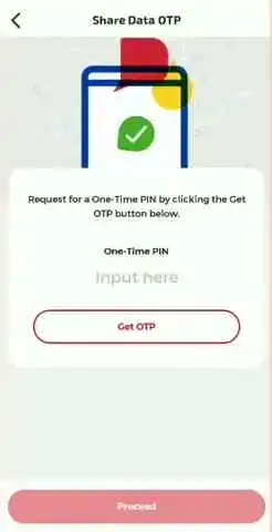 Enter the OTP code sent to your phone.