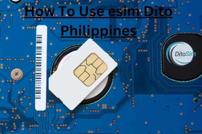 How To Use esim Dito Philippines