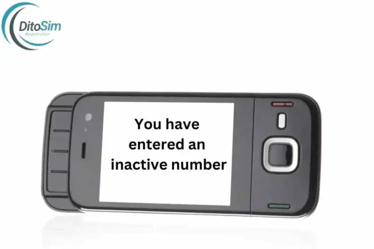 entered an inactive number